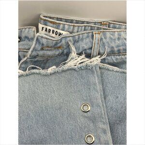 Farrow The Side Grommet Jean in Pale Blue Medium